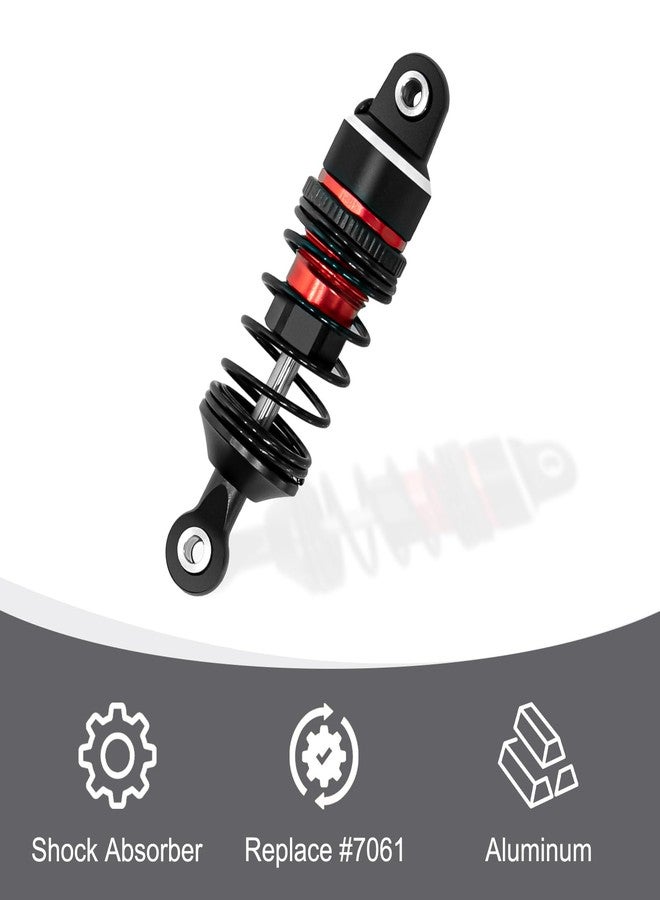 LRFHL Aluminum RC Shock Absorber Front Rear Adjustable Springs Shock Damper Upgrade Part for Traxxas 1/16 Mini Slash BL-2S 4x4 Short Course Truck 108164-1 (4PCS, Red) - Image 4